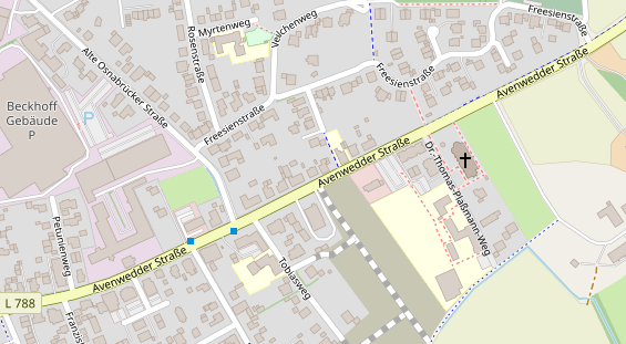 Friseur auf Satellitenbild