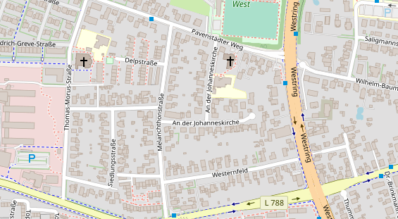 Friseur auf Satellitenbild