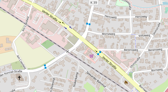 Friseur auf Satellitenbild