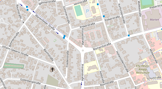 Friseur auf Satellitenbild