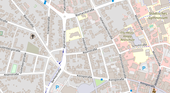 Friseur auf Satellitenbild