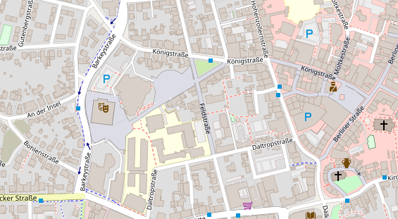 Friseur auf Satellitenbild