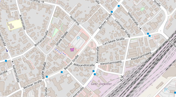 Friseur auf Satellitenbild