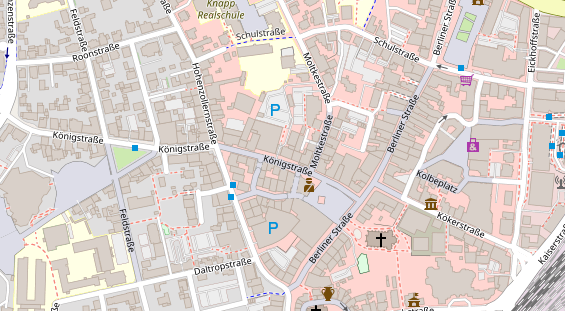 Friseur auf Satellitenbild