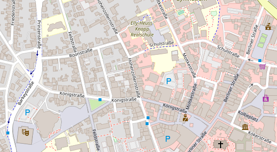 Friseur auf Satellitenbild