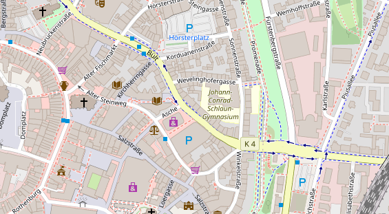 Friseur auf Satellitenbild