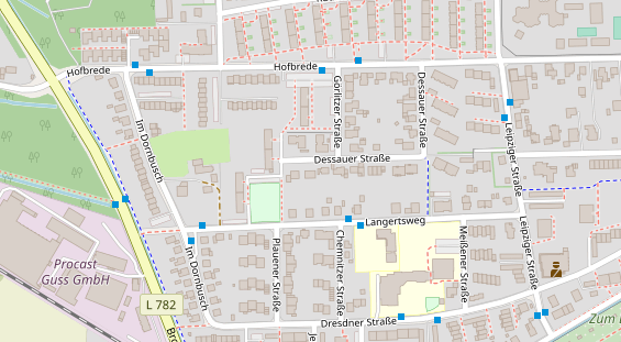 Friseur auf Satellitenbild