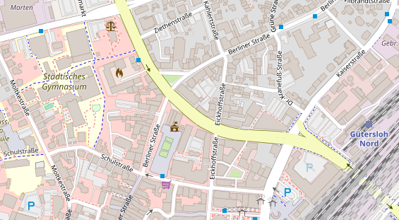 Friseur auf Satellitenbild