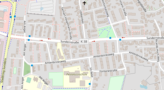 Friseur auf Satellitenbild