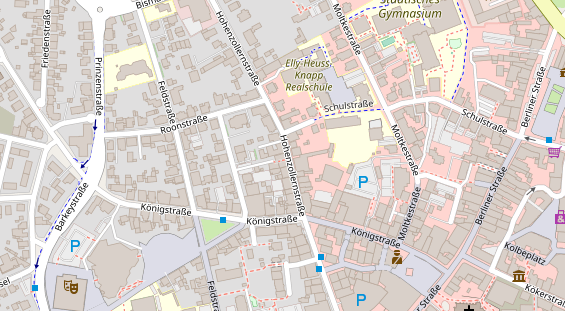 Friseur auf Satellitenbild