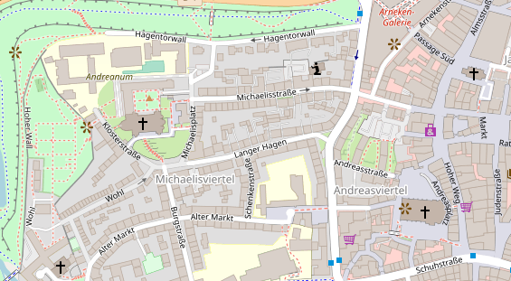 Friseur auf Satellitenbild