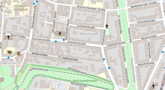 Friseur auf Satellitenbild