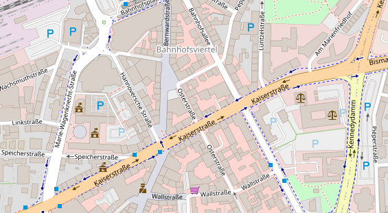 Friseur auf Satellitenbild