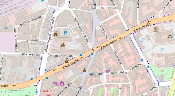 Friseur auf Satellitenbild