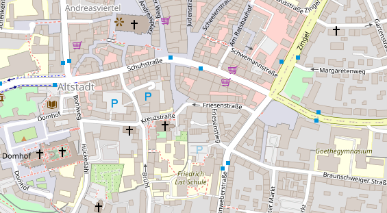 Friseur auf Satellitenbild