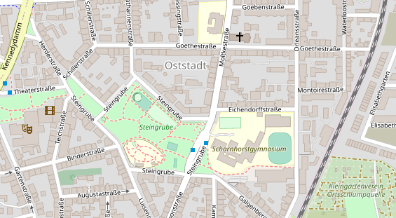 Friseur auf Satellitenbild