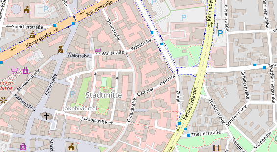 Friseur auf Satellitenbild