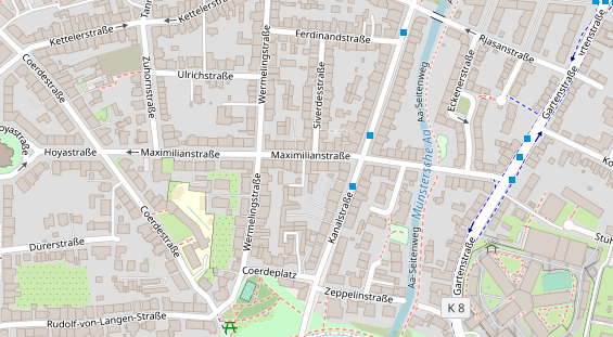 Friseur auf Satellitenbild