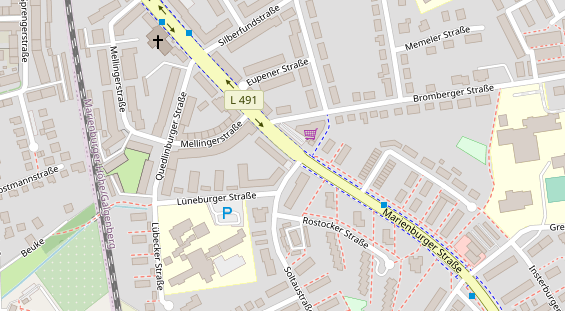 Friseur auf Satellitenbild