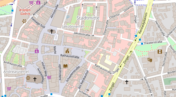 Friseur auf Satellitenbild