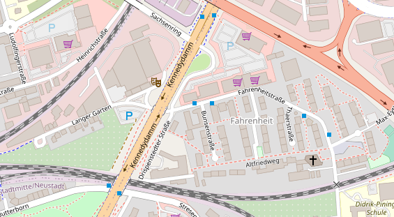 Friseur auf Satellitenbild