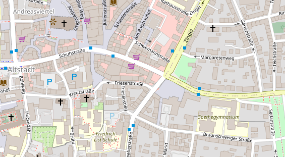 Friseur auf Satellitenbild