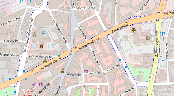 Friseur auf Satellitenbild