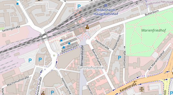 Friseur auf Satellitenbild