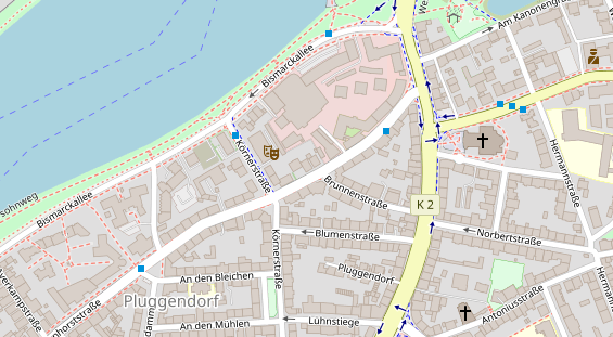 Friseur auf Satellitenbild