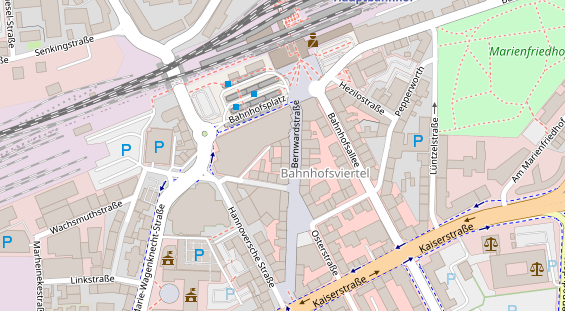 Friseur auf Satellitenbild