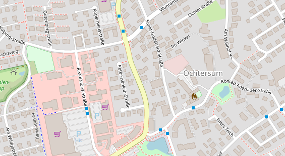 Friseur auf Satellitenbild