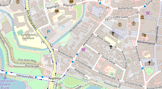 Friseur auf Satellitenbild