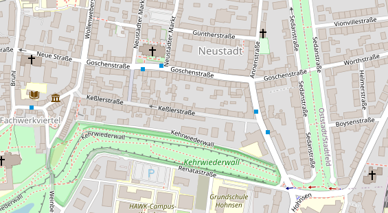 Friseur auf Satellitenbild