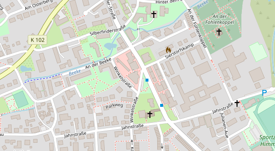 Friseur auf Satellitenbild