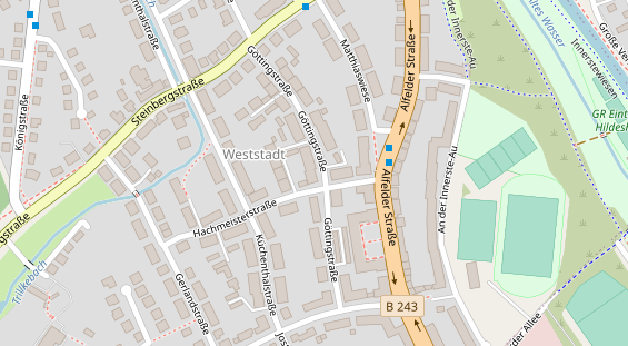 Friseur auf Satellitenbild