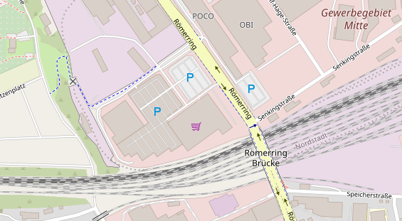 Friseur auf Satellitenbild