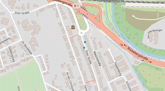 Friseur auf Satellitenbild