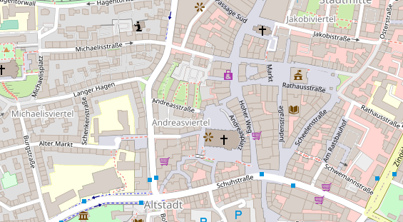 Friseur auf Satellitenbild