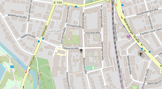 Friseur auf Satellitenbild