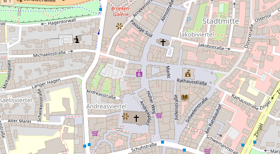 Friseur auf Satellitenbild