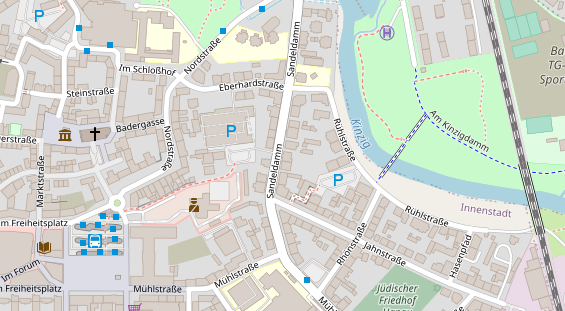 Friseur auf Satellitenbild