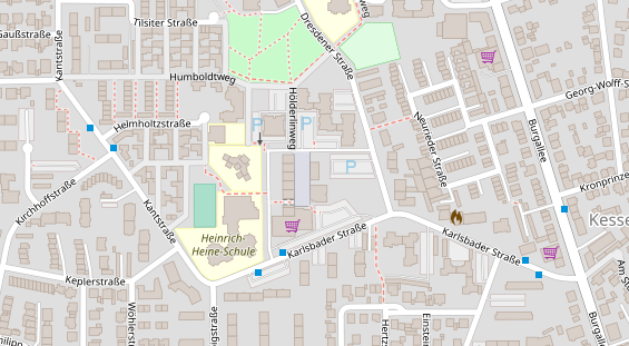 Friseur auf Satellitenbild