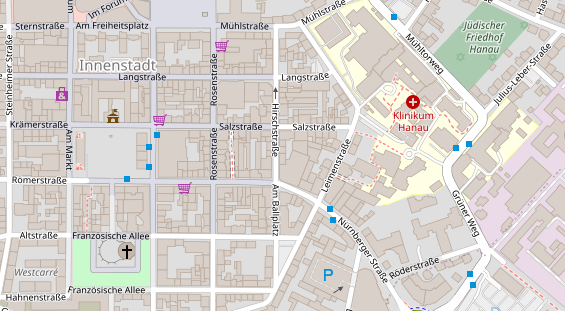 Friseur auf Satellitenbild