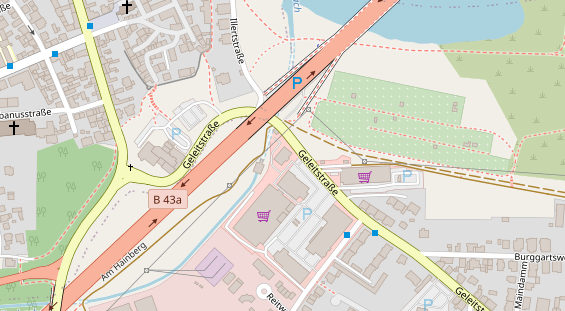 Friseur auf Satellitenbild