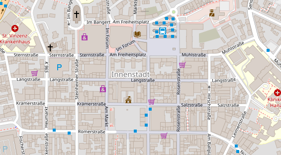 Friseur auf Satellitenbild