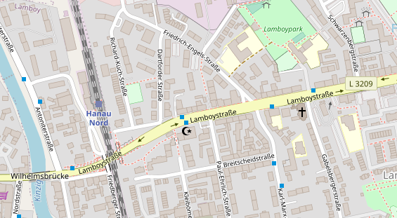 Friseur auf Satellitenbild