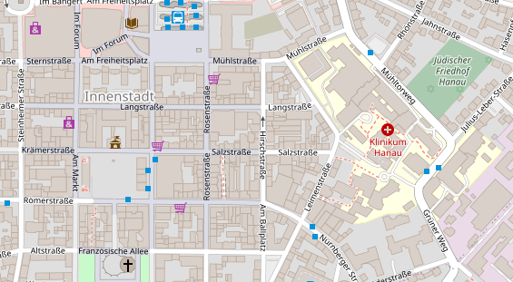 Friseur auf Satellitenbild