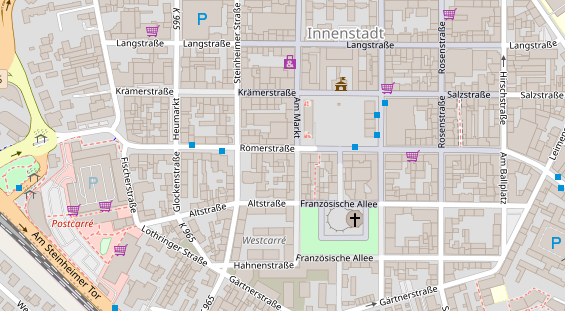 Friseur auf Satellitenbild