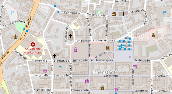 Friseur auf Satellitenbild