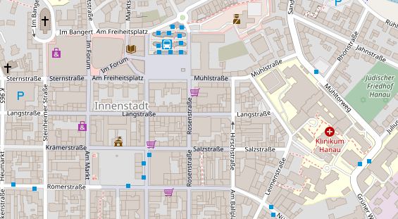 Friseur auf Satellitenbild